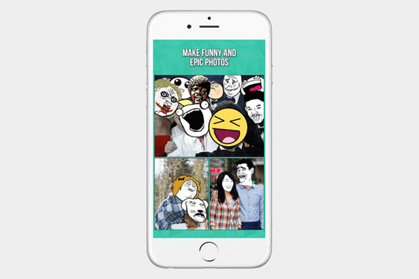 If you want to paste your friend’s face on a popular meme then InstaRage is the app that you should use.