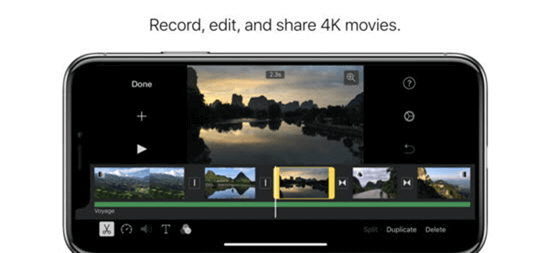 iMovie from the house of Apple is the best video editing app to be in the limelight.