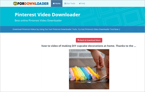 Use Video Downloader for Pinterest