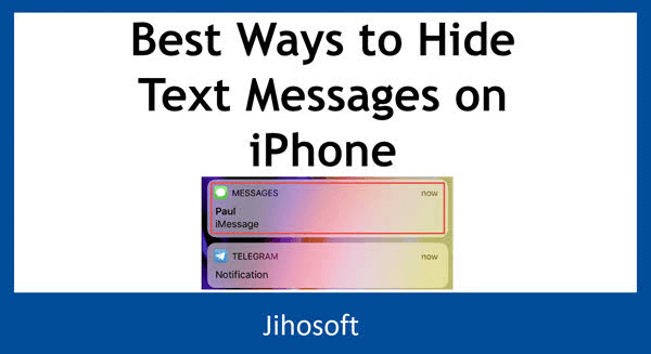 Hide Messages on iPhone.
