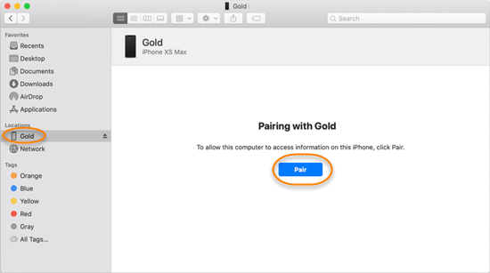 Backup iPhone/iPad to Mac with Finder.