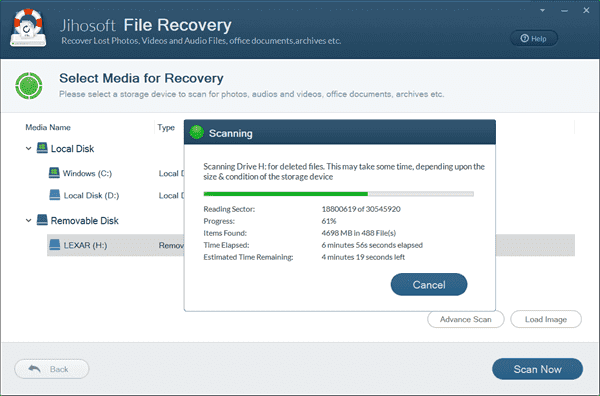 Scan USB Drive for Deleted Files to Recover Files from Formatted Flash Drive.