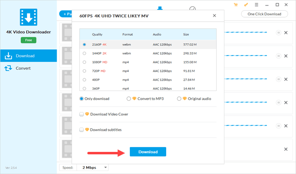 How to Get 4K 60fps Video Downloaded from