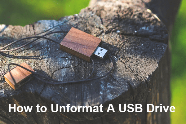 Unformat USB Drive.