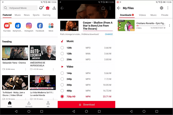 online youtube downloader vidmate