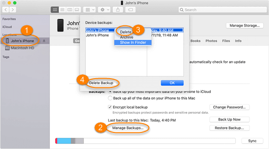 How to Remove iOS Backups from Finder (On Mac)