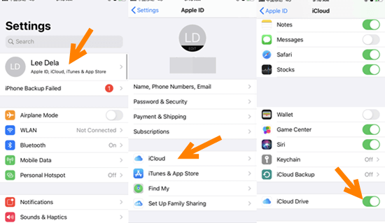 Get Videos from PC to iPhone using iCloud Drive