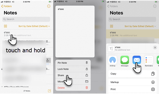 Get iPhone Notes on Computer via Email