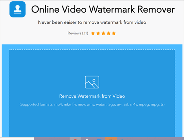 Apowersoft Watermark Remover is another online tool to remove watermark from video or photo on windows.