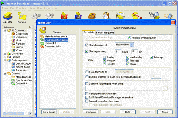 Internet Download Manager is one of the most popular applications.