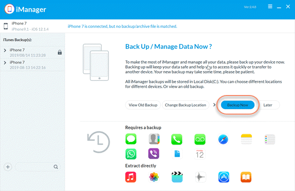 Transfer Notes from iPhone to Computer by iPhone Manager