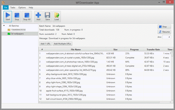 WFDownloader is a multi-purpose bulk image downloader available for Windows, Linux, and Mac.