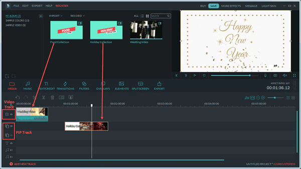 Filmora is another video editing tool to make a video play backward.