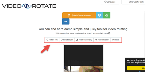 Video Rotate is another simple and juicy tool for video rotating.