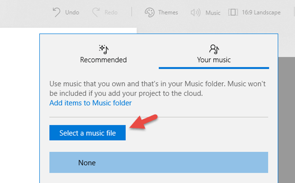 How to add music to video on Windows 10