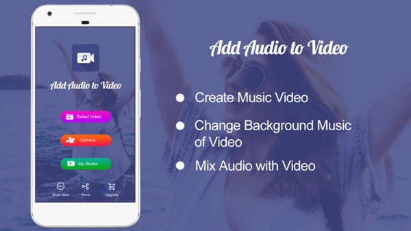 As one of the best apps for making music video on Android, Add Audio to Video allows you to change the audio of a video in all possible ways.