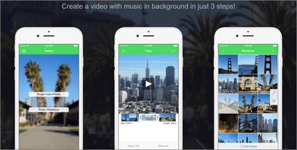 VideoSound is music video creating app for Instagram, Vine and Facebook..