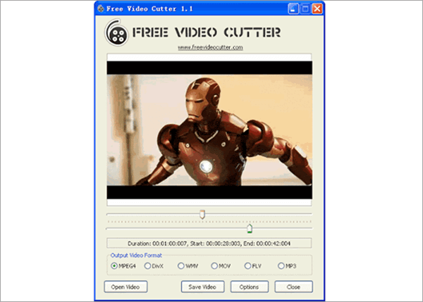 Free Video Cutter is another free video cutting software similar to Free Video Cutter Joine